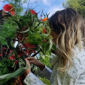 montaje boda al aire libre flores preservadas