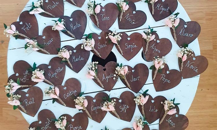 réplica ramo de novia en imanes