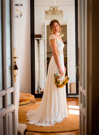 ramo de novia con estilo sencillo