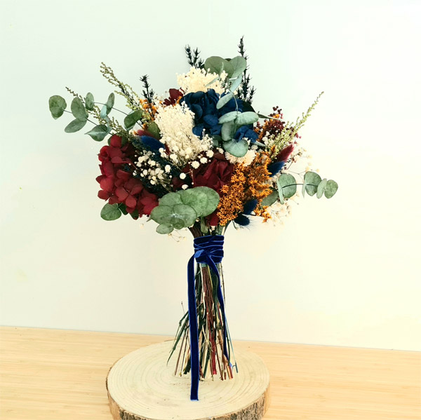 ramo de novia montreal de flores preservadas
