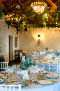 decoración de boda, centros de mesa