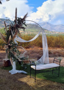 arco de flores para boda