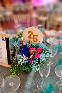 centro de flores evento de empresa